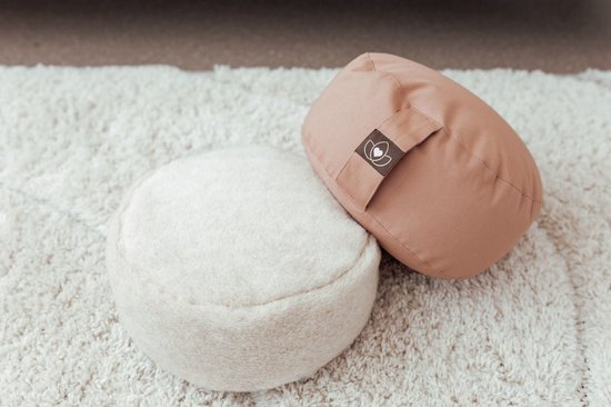 Meditatiekussen eco nude rond - Lotus - Yoga kussen van Merkloos — afbeelding 4