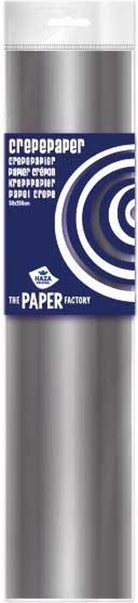 Crepe Papier Zilver (20+ kleuren) - Crepepapier t.b.v. maken slingers / pompoms / bloemen etc. - Gekleurd Papier Knutselen - Knutselpapier - Crepe Papier Zilver