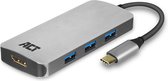 ACT USB-C MultiPort Adapter - 1x HDMI | 4K | 4x USB-A | PD Pass Through | 85W AC7024