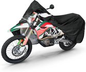 Motorfietsgarage Enduro maat XL, PVC hoes - 255x110x135cm zwart, motorhoes, motorhoes waterdicht, motorfiets beschermhoes