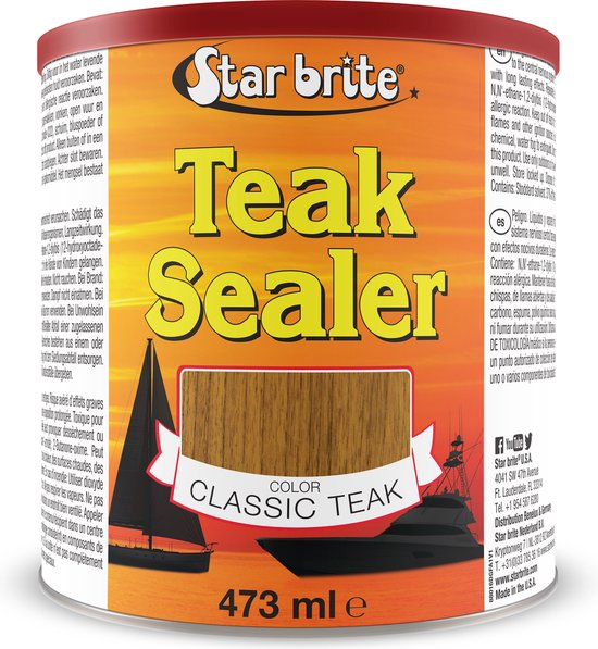 STAR BRITE Teak Sealer - Classic Teak - Hoogwaardige Bescherming voor Teak & Hardhout - 437 ml