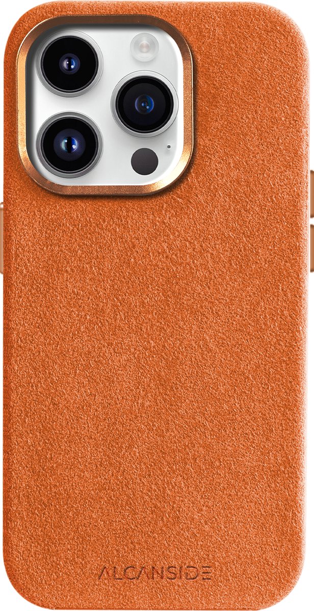 Limited Edition - iPhone Alcantara Case - Orange iPhone 14 Plus
