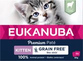 4x Eukanuba Lams Pate Graanvrij Kitten Multi-Pack 12 x 85 gr