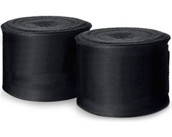 foto van 2 Stuks Boks Bandage - Zwart 450 cm - Kickboks bandage - Boxing Wraps - Boxing bandage - Kickboks bandage - Boksen - Kickboxen - Muay Thai