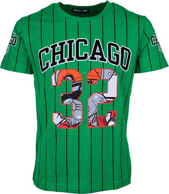 S&C Shirtje Chicago groen Kids & Kind Jongens Groen - Maat: 158/164