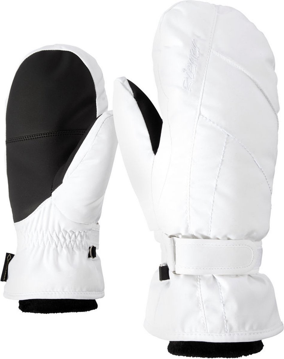 Ziener Karmani GTX + Gore warm Mitten – Wintersport Wintersportkleding Handschoenen Wit