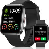 Maoo Maximize Smartwatch - Volledige Belfunctie - Hartslagmeter - Stappenteller - Multisport - Geschikt voor Android en iOS - Valentijn Cadeautje - Zwart