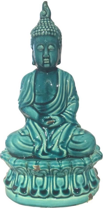 Fine Asianliving Blauwe Porselein Boeddha |