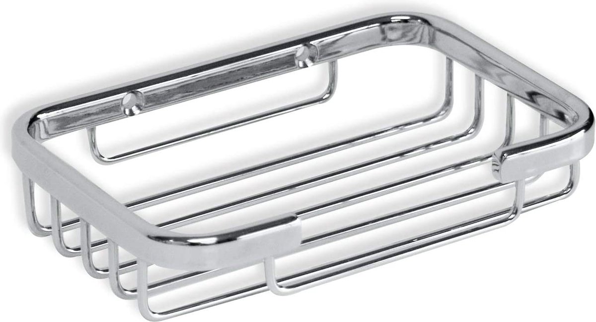 Tatay Krom Rectangular 13x9x3 Cm Douchemand Zilver
