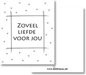 Littlemay.nl | Ansichtkaart | Zoveel liefde voor jou | Post | Kaartje