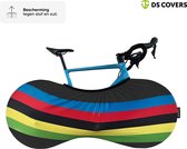 Chaussette de vélo WHEEL de DS COVERS - Indoor - Anti-poussière - Respirante - Coupe stretch - Universelle VTT ou vélo de route - couleur Rainbow