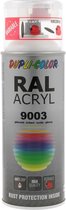 Dupli-Color acryllak hoogglans RAL 9003 signaalwit - 400 ml.