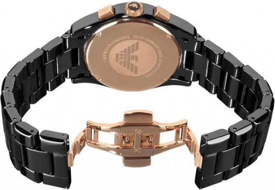 Emporio Armani Zwart Mannen Horloge AR1410 | bol.com