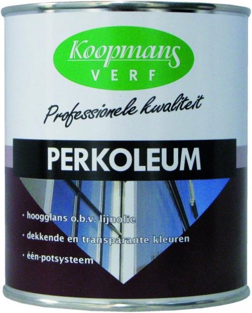 Koopmans Perkoleum Beits Roomwit 302 Dekkend Hoogglans 0,75 liter