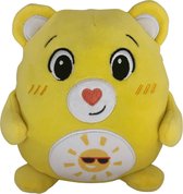 Care Bears - Squashy Troetelbeer knuffel - 20 cm - Geel - Pluche