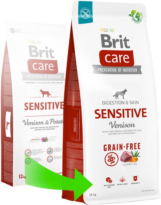 BRIT care hypo allergeen Sensitive hert&aardappel 12kg