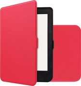 Hoes Geschikt voor Kobo Nia Hoesje Bookcase Cover Book Case Hoes Sleepcover - Rood