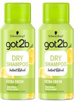 Got2B Droogshampoo Instant Refresh - Voordeelverpakking - 2 x 100 ml.