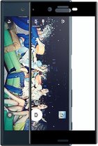 DrPhone Sony XZ Glas 4D Volledige Glazen Dekking Full coverage Curved Edge Frame Tempered glass Zwart - Official DrPhone