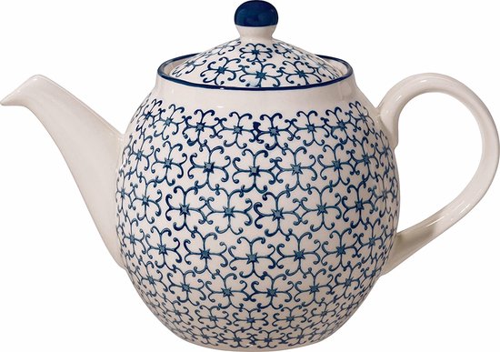 HKliving Retro Stoneware tafellamp blue