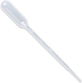 *** 100 stuks pipet voor vloeistoffen - 3ml - Pipet voor Vloeistoffen - Doseerpipet - Plastic Pipet - Pasteur Pipet - Whisky Pipet - van Heble® ***