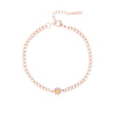 Bijoux OOZOO - Bracelet en or rose avec breloque fleur - SB-1023
