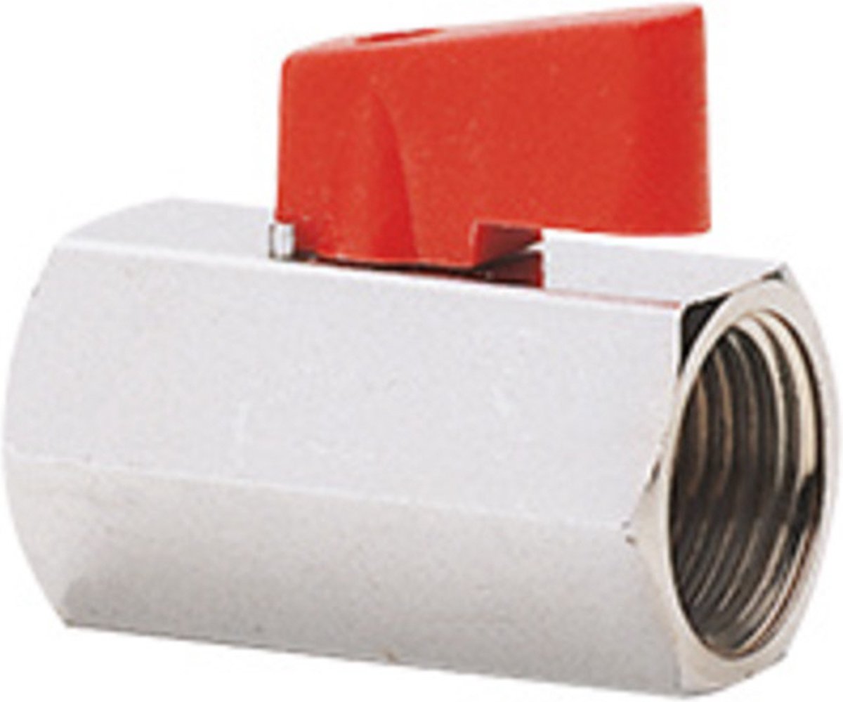 Mini-kogelkraan – type 125 Met 2 x BSP binnendraad - Maat: 3/8