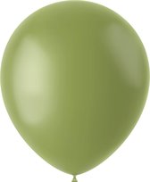 Folat - ballonnen Olive Green 33 cm - 10 stuks