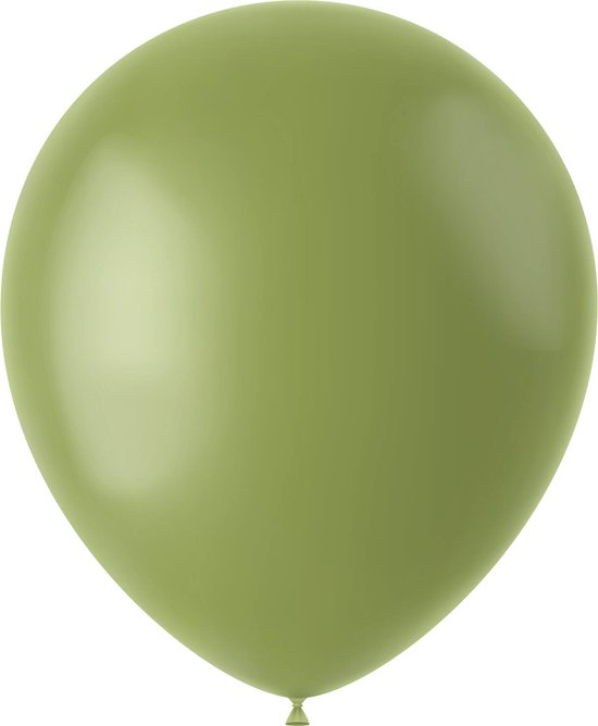 Olijfgroene ballonnen 33cm | 10 stuks