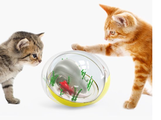 High-Performance Elektrische Swimable Vis Tumbler Oceaan Transparante Bal Puzzel Self-Hey Amuse Katten En Ontdoen Van saai Speelgoed van HI — afbeelding 5