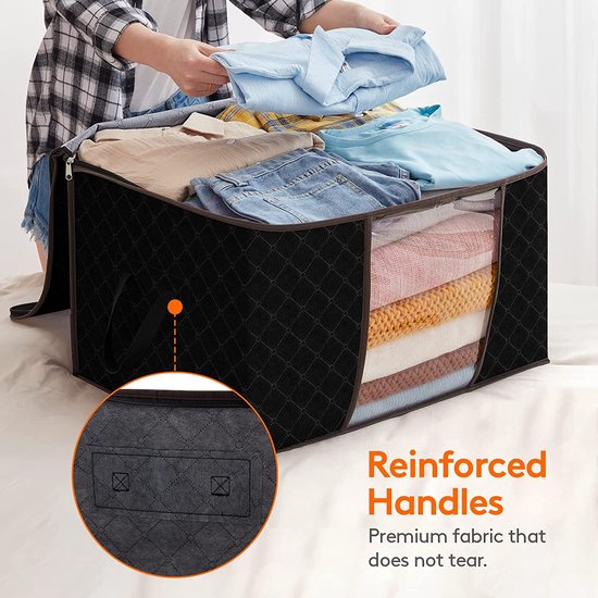 thumbnail: Kleding Opbergtas Set 6 Stuks - Reis Organizers Voor Bagage, Sorteertasjes In Net En Nylon (rode Wijn)