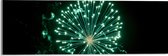 Acrylglas - Groen Gekleurde Vuurwerkpijl - 60x20 cm Foto op Acrylglas (Wanddecoratie op Acrylaat)