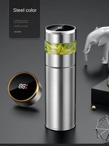Bouteille à boire intelligente avec écran LED et litre de thé - Bouteille thermos - Bouteille à thé - Bouteille isotherme - Affichage LED de température