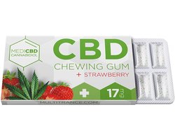 5 x MediCBD Strawberry CBD Kauwgom (17mg CBD)