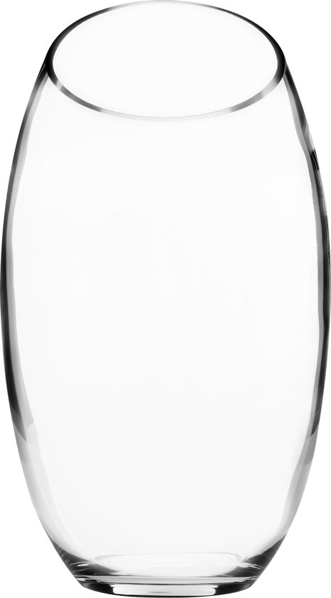 Vase fleurs Atmosphera Lorient Mod le ovale transparent