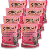 SiliCat - litière pour chats aux cristaux de silice - 8 sacs de 3,8L