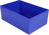 Sorteerbakje, materiaalbakje, inzetbakje, onderdelenbakje. 16,2 x 10,8 x 6,3 cm (LxBxH). Kleur is Blauw. Verpakt per 5 stuks!