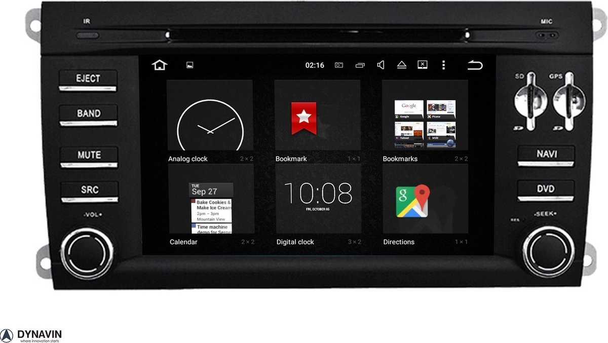Dynavin Android Navigatie Porsche Cayenne 2003-2010 carkit android 10 overname bose apple carplay android auto