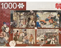 Jumbo Premium Collectie Puzzel Anton Pieck Vrolijk Kerstfeest - 1000 Stukjes