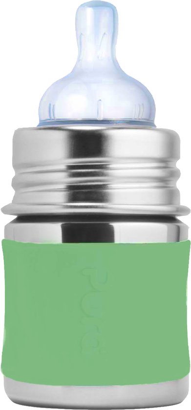 Babyflesje - Pura speenfles - Plasticvrij - 150 ml - Moss