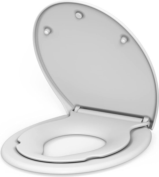【Slow and full close】 The toilet seat closes slowly and quietly