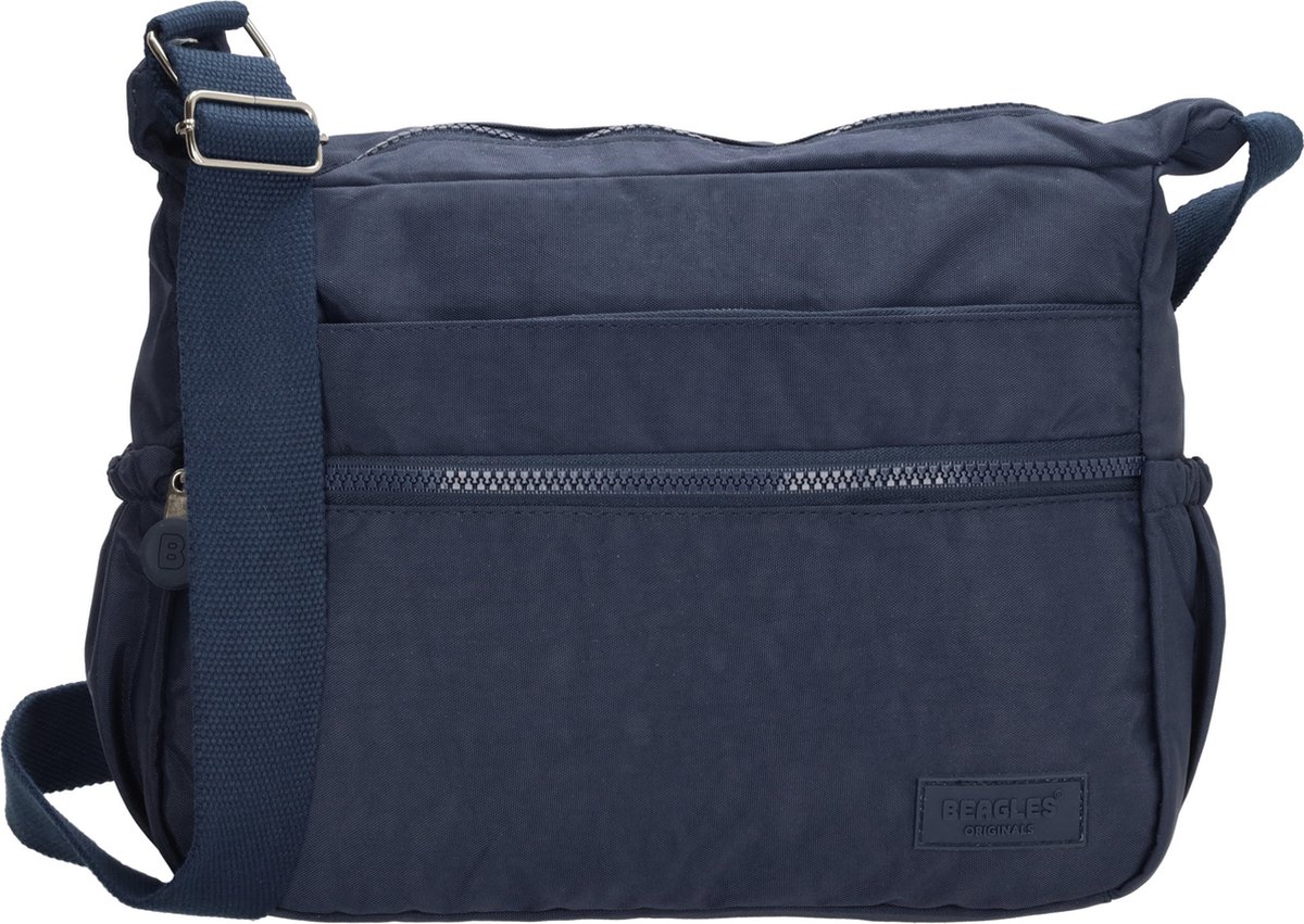Beagles Originals Vilhena Crossbody Schoudertas met handige Ritsvakken - Blauw