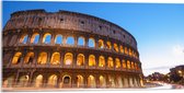 WallClassics - Acrylglas - Weg langs Colosseum in de Avond - 100x50 cm Foto op Acrylglas (Met Ophangsysteem)