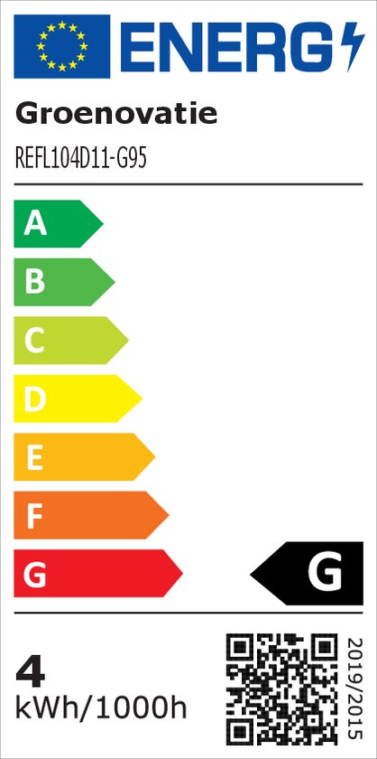 Groenovation Filament LED Globelamp E27 Raccord - 4W - 140x95 mm - Blanc Chaud - Dimmable