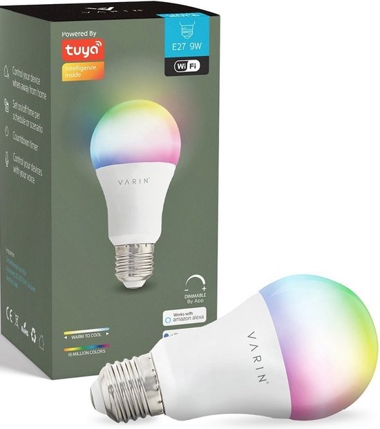 Ampoule LED Connectée Alexa Echo Google Home RGB Culot E27