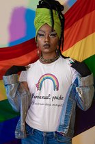 Shirt - Pansexual pride - Wurban Wear | Grappig shirt | Pride | Unisex tshirt | Pride vlag | Regenboog vlag | LGBTQ | Make up | Gay | Liefde | Wit