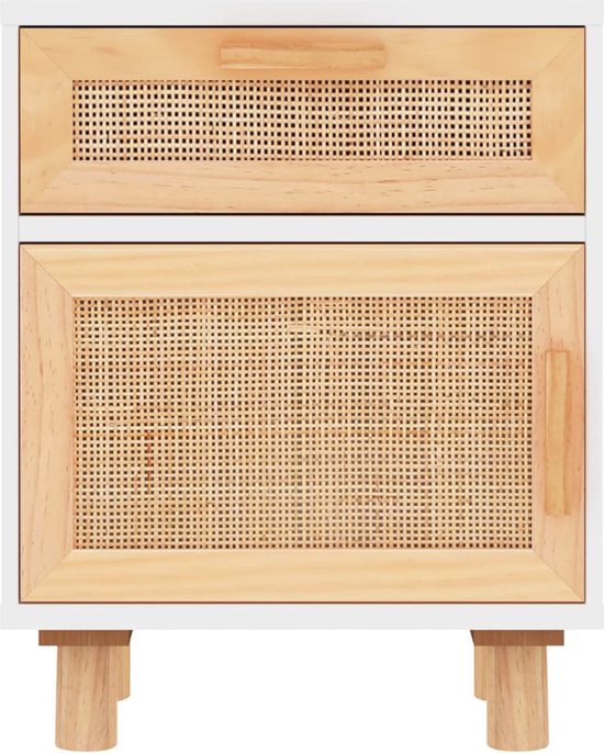 COSTWAY Nachttisch Rattan 2er Set, Nachtschrank mit Schublade & offenem Fach, Beistelltisch mit Massivholzbeinen, Nachtkommode im Boho-Stil, Sofatisch für Schlafzimmer, Wohnzimmer, 40 x 30 x 60,5 cm COSTWAY Nachttisch Rattan 2er Set, Nachtschrank mit Schublade & offenem Fach, Beistelltisch mit Massivholzbeinen, Nachtkommode im Boho-Stil, Sofatisch für Schlafzimmer, Wohnzimmer, 40 x 30 x 60,5 cm