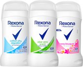 Rexona Motion Sense Summer Bouquet Deodorant Vrouw - Deodorant Stick - 3 Stuks - Deodorant Vrouw Voordeelverpakking