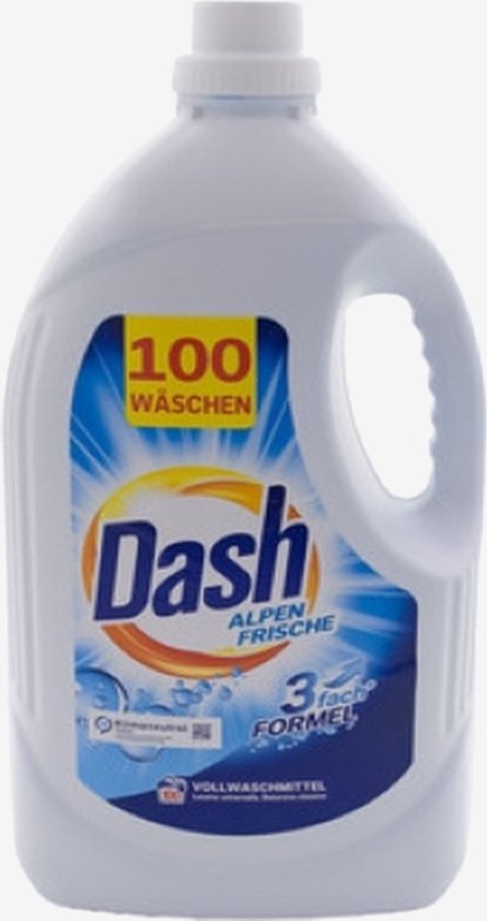 Dash Vloeibaar Wasmiddel Alpenfrische Universeel 100 Wasbeurten- 5 liter