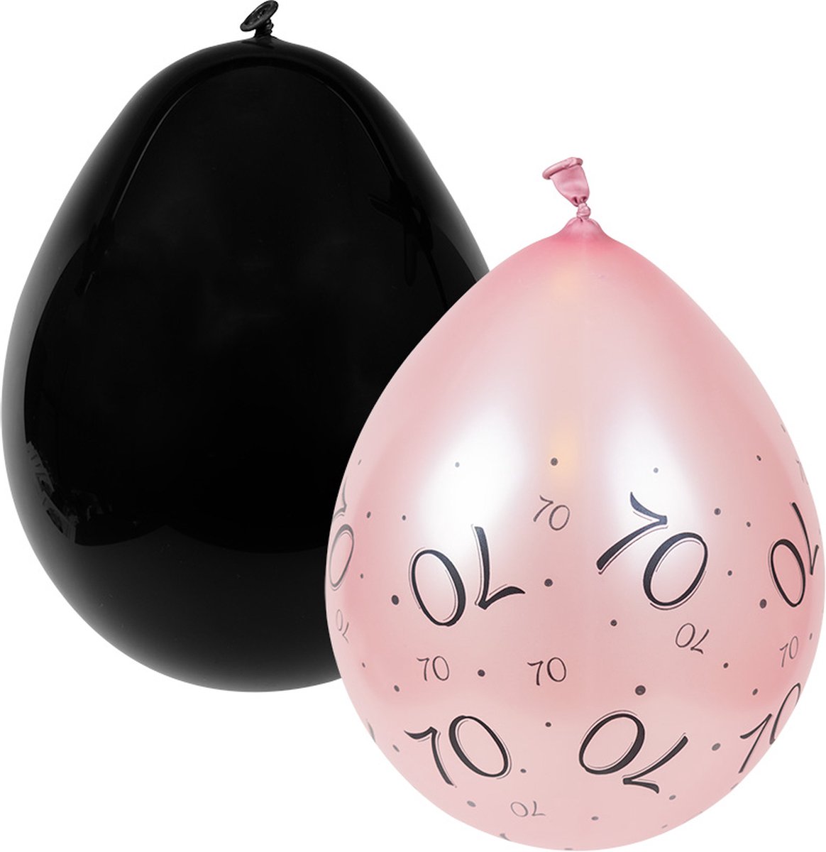 Balloons rose/black - 70